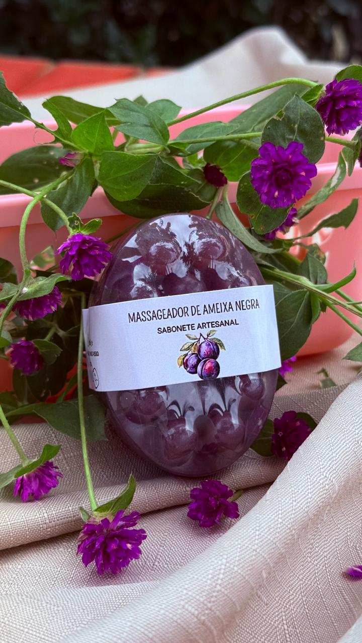 Sabonete Massageador de Ameixa Negra