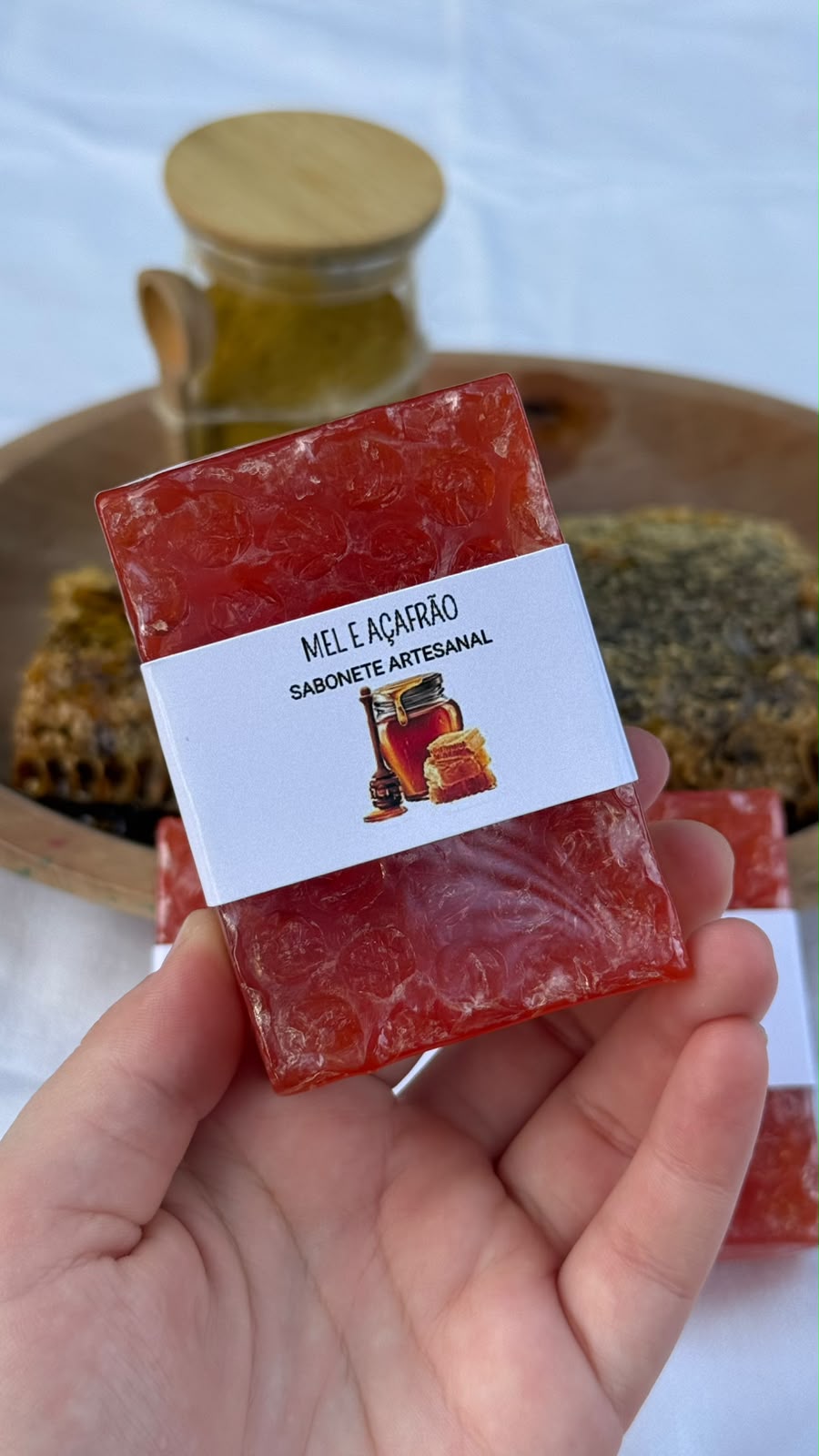 Sabonete de Mel com Açafrão